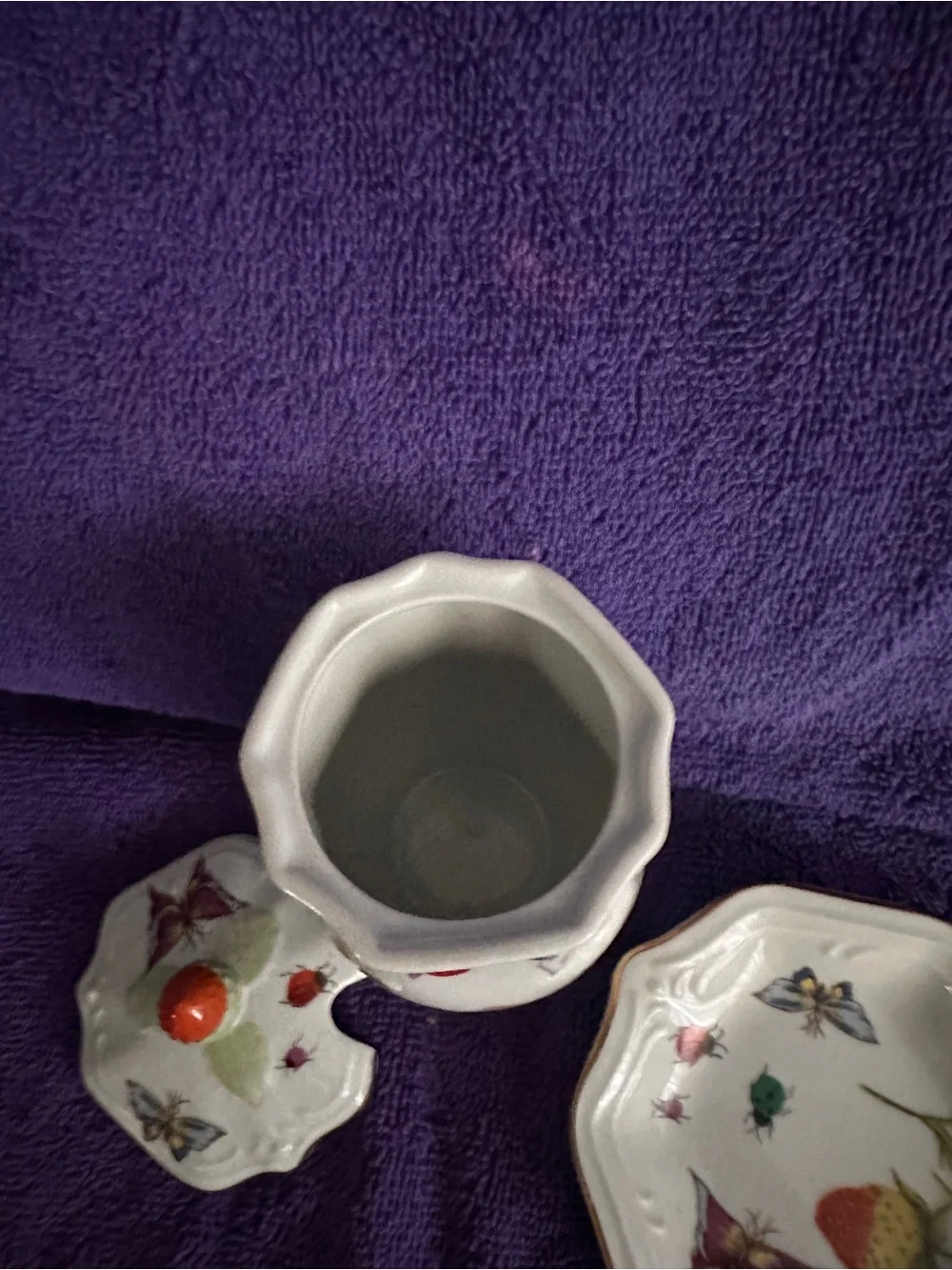 Vintage Lenwile Ardalt Springtime Jam Jar, Plate and Spoon